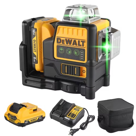 DEWALT Laser Level DW089LG Self Levelling 12 Line 3 x 360 Degrees Green Beam Las - Picture 3 of 11